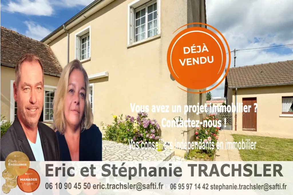 Maison à vendre à Connerré avec jardin et garage
