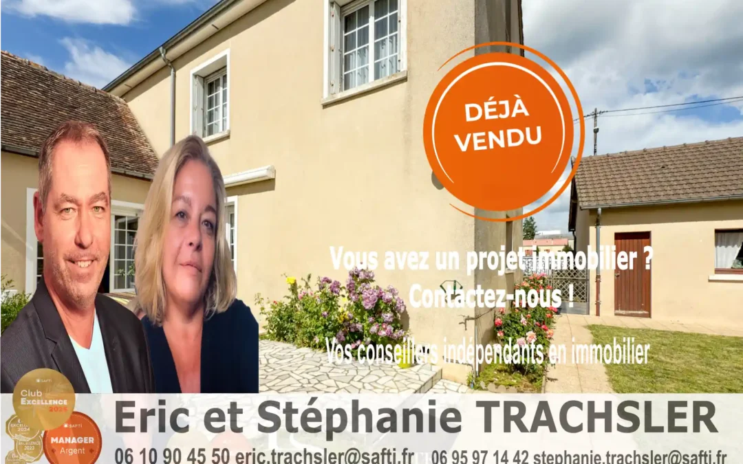 Maison à vendre à Connerré avec jardin et garage