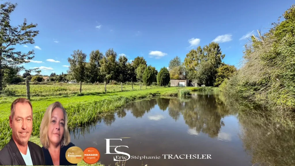 Propriété contemporaine avec piscine, prairie et étang à 20 min du Mans