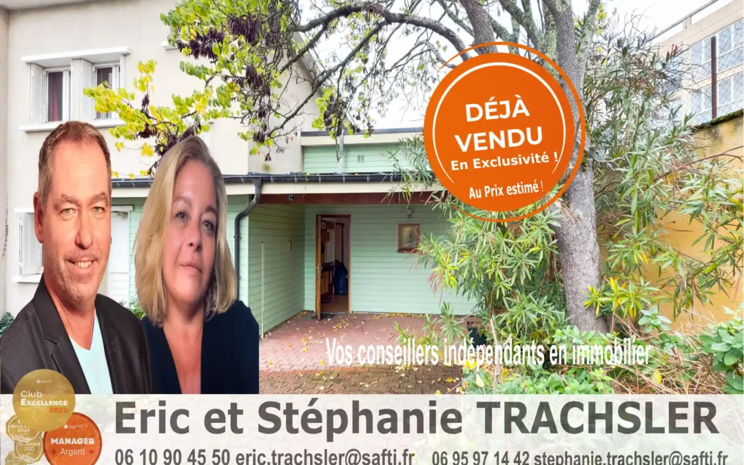 Maison à vendre Le Mans Bollée – 4 chambres et jardin